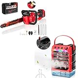 Bundle: 12-inch Chiansaw And Misting Fan Compatible for Milwaukee 18v batteries (no batteries,bare tool) -  TAIRDA