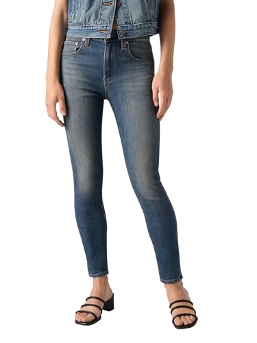 Levi's Women's 721 High Rise Skinny Lightweight Jeans Cool for Real Blue 30 30 - Image 5