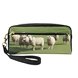 Design complet mouton et agneau et impression double face : cette trousse de maquillage dispose d'un design complet avec impression double face mouton et agneau, ajoutant une touche unique et élégante à vos besoins quotidiens de rangement ou de voyage.