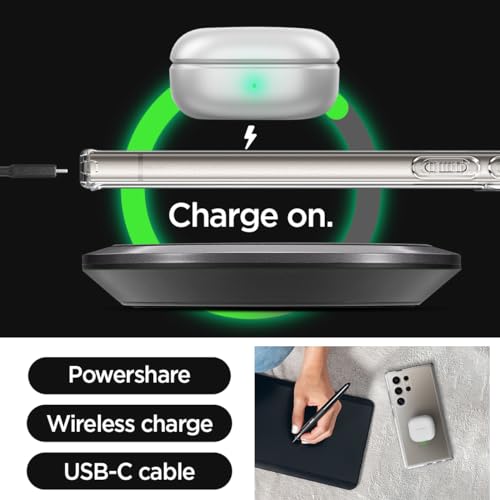Spigen for Galaxy S24 Ultra Case, Ultra Hybrid [No Magnet Ring] [Anti-Yellowing] - Crystal Clear - image 7