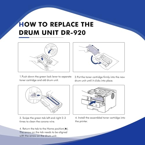 Image of DR-920 DR920 Drum Unit Black 1-Pack Compatible Replacement for Brother DR920 DR 920 DR-920 for HL-L5210DN L5210DW L5215DW L6210DW L6217DW L6310DW L6415DW MFC-L5710DN L5710DW L5715DW L5915DW Printer