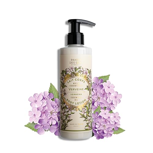 Image of Panier des Sens Lemon Verbena Body & Hand Lotion Pump, 8.45 fl oz | Perfumed Lotion For Women | Body & Hand Care | Vegan Formula | 97% Natural Ingredients | Fast-Absorbing, Non-Greasy