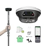 E1 Lite GNSS RTK GPS Surveying Equipment - 1408-Channel RTK Rover for High-Accuracy Measurement, Ground Detection, and Topographic Mapping with SC200 Manifold and Software