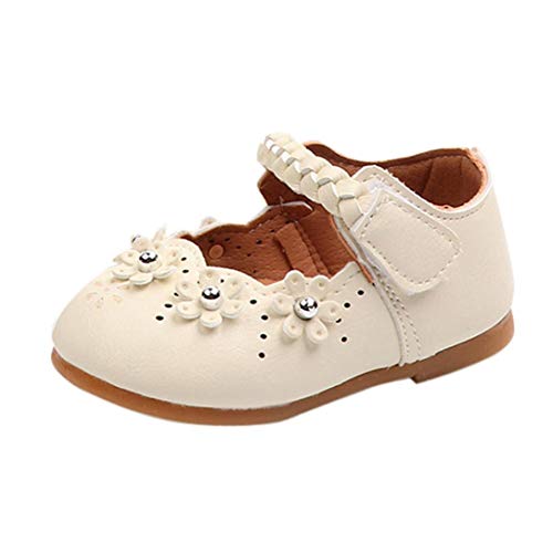 Zapatos de bebé, ASHOP Niña Moda Casuales Zapatillas del Otoño Invierno Sólido Deporte Antideslizante del Zapatos Individuales 0-4 Años (Beige,3-3.5 Años)