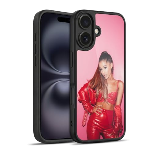 Coque iPhone 16 Ariana Grande Cuir Rouge pour Vibrer au Rythme de Vos Concerts