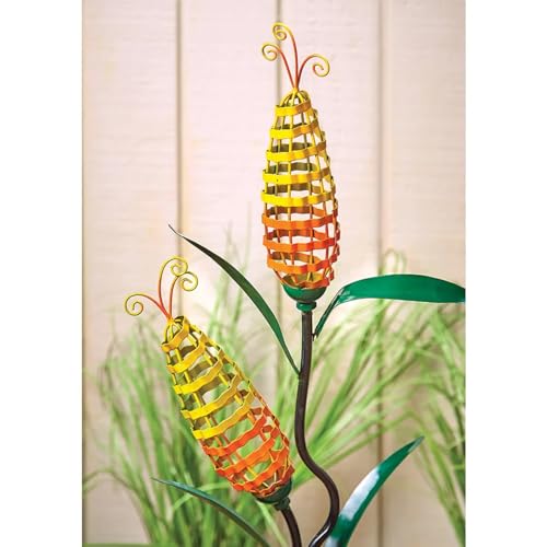 Bits and Pieces Autumn Harvest Metal Corn Stalk Decoration -
