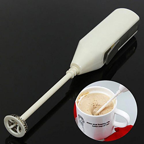 Handy Electric Whisk Mixer Drink Milk Fruit Juice Frother Wand Blender Stirrer Handheld Egg Beater Battery Operated Coffee Frother Foam Maker Foamer