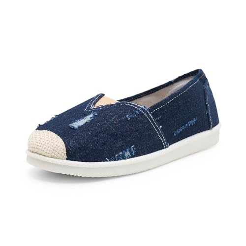 Alexis Leroy Alpargata Heritage Canvas Lona Fishman para Mujer Mocasines Planos Mujer Azul Vaquero 40 EU