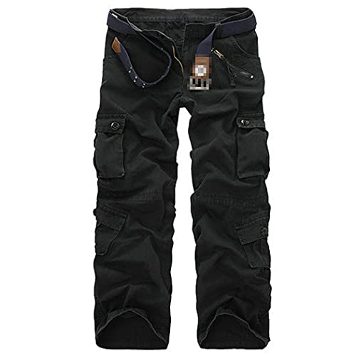 Pantalon tactique militaire coton noir pour vos randonnées et sorties nature