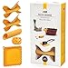 Pasta Shape Silicone Kitchen Accessories – Set of Pinch Mitts, Spoon Rest, Garlic Peeler, Bands, by Monkey Business