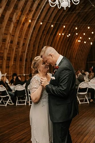 GARDOM Lace Mother of The Bride Dresses for Wedding Short Sleeves Evening Gowns Embroidery Formal Dresses for Women 20243