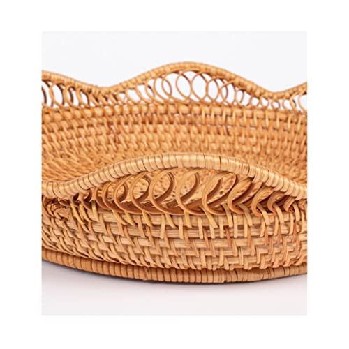 Cesta para frutas tejida a mano: la bandeja redonda ideal para decorar tu mesa de postres 5