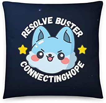 Decorative Throw Pillows - Resolve Buster Space Hunter Couch Cushion - 18" x 18" Soft Pillow Inserts with Case - Machine Washable Sofa Pillows with Hidden Zipper