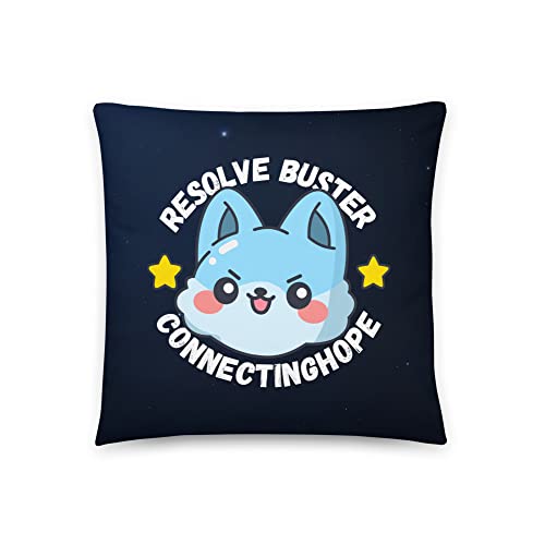 Decorative Throw Pillows - Resolve Buster Space Hunter Couch Cushion - 18" X 18" Soft Pillow Inserts With Case - Machine Washable Sofa Pillows With Hidden Zipper #TOP1