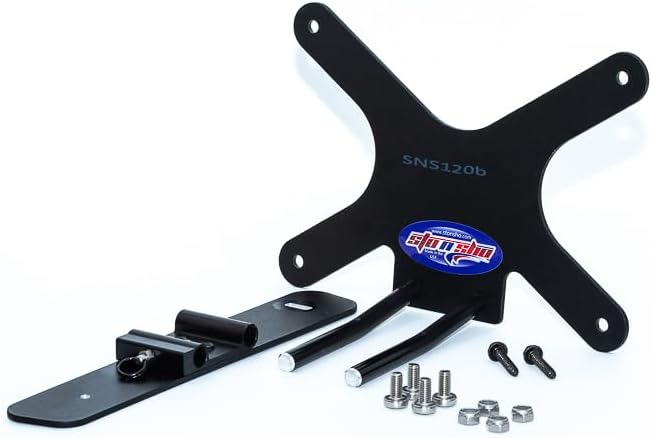 STO N SHO Front License Plate Bracket Compatible with 2019-2020 BMW M5/M5 Competition with adaptive cruise (SNS120b)