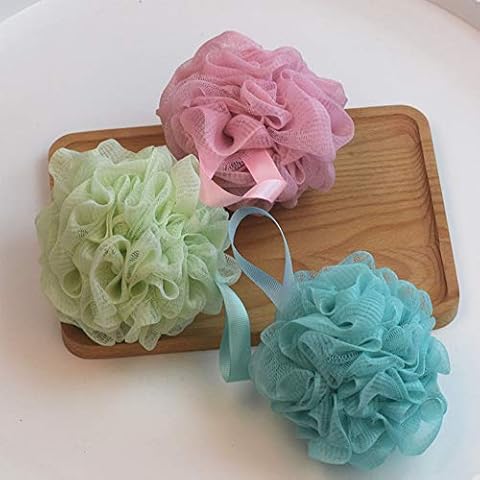Schneespitze 3 Pcs Badeschwamm,Duschschwamm,Rücken einseifen Rückeneinseifer Cover