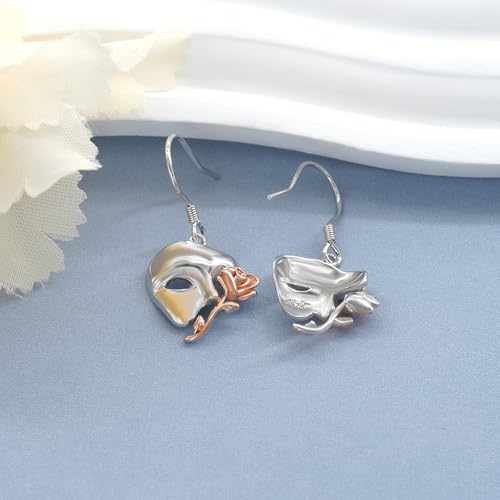 Phantom of the Opera Earrings 925 Sterling Silver Phantom of the Opera Merchandise Broadway Music Theater Gifts for Women3