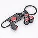 TK-KLZ Skull Car Truck Motorcycle Bike Tire Valve Stem Caps + Key Chain Set with Opener Function for Jeep Toyota Honda BMW Ford Chevrolet Nissan Subaru VW Mustang Corvette Volvo Decoration