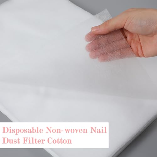600 hojas filtro para colector de polvo de uñas miniatura 3