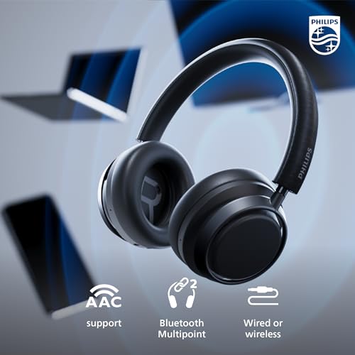 Image of Philips Fidelio L4 Flagship Over-Ear Wireless Headphones, Active Noise Canceling Pro+ (ANC), Hi-Res, Bluetooth Multipoint, Integrated Google Assistant, Wired or Wireless, for Audiophiles