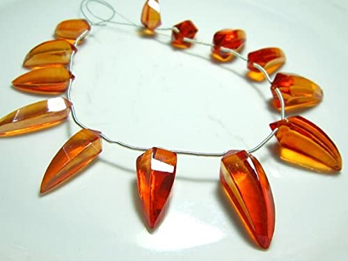 Quartz orange naturel briolettes LKBEADS pour remplacer les fausses perles par des pierres