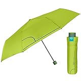 perletti ombrello donna manuale portatile - ombrello pieghevole donne mini verde resistente tinta unita - ombrello tascabile sicuro da borsa antivento da viaggio - diametro 98 cm (verde germoglio)