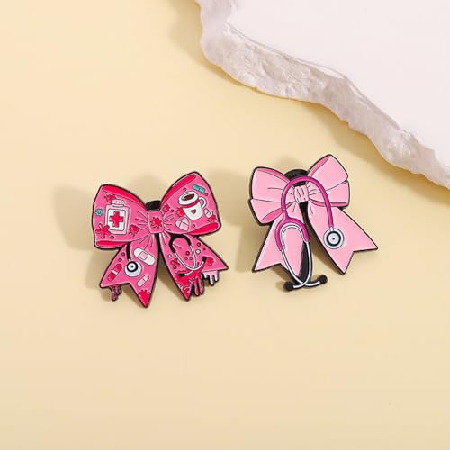 Image of Uterus Pin Medical Obgyn Pins Stethoscope Brooch Medicine Symbol Lung Brooch for Gynecologist Medical Doctors Nurse Gifts Jewelry