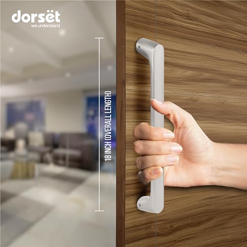 Image of Dorset Forza 18 inch Pull Handle for Main Door | On Rose Model - Pack of 1 Piece - FRZ18PRSN