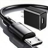 Barnes and Noble Nook Charger Micro USB Charging Cable 6ft USB Box Wall Charger Head compatible for Barnes & Noble Nook Simple Touch with GlowLight/GlowLight Plus/3/Tablet 7/Color BNTV200/250/250A/HD+