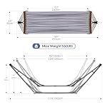 Goutime Collapsible Hammock Stand with Carry Bag, 550lbs, Portable, Grey - Image 3