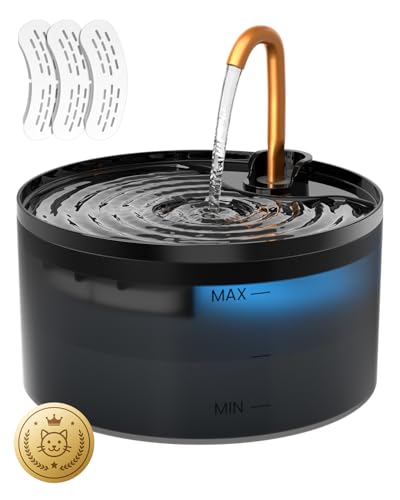 Cat Water Fountain, 71oz/2.1L Cat Fountain for Drinking...