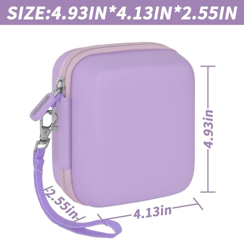 Image of Case Compatible with TP-Link Ultra-Portable Wi-Fi 6 AX1500 AX3000 Travel Router, Storage Holder for TL-WR1502X TL-WR3002X Portable WiFi Hotspot, Ethernet Cable Network (Box Only)-Purple