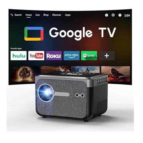 Image of 4K Portable Projector 1200 ANSI HDR10+ Smart Home Projector with WiFi Bluetooth, AI-Autofocus, 38W Dolby Sound, Shorter Throw, NFC Screencast HDMI USB Outdoor Movie(black)