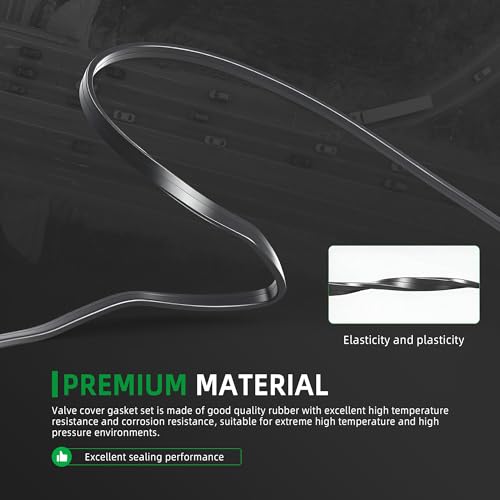 Image of Valve Cover Gasket Set VS50614R for Honda CR-V 02-09 /Accord 03-07 /Civic 02-11 /Element 03-11, for Acura TSX 04-13 /RSX 02-06 /ILX 2013 /CSX 06-11 /RDX 07-12, 2.4L /2.0L /2.3L L4