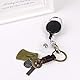 Vicloon Ausweisjojo, Schlüssel JoJo Ausweis JoJo mit Schlüsselring 2 in 1 für ID Badge Holder, Kartenhalter, Schlüsselkarten (3 Pcs Schwarz)