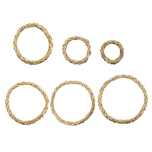 Satra Traders Wooden Wreath Decorative Ring for DIY Craft Front Door Wall Hanging for Easter Wedding Halloween Christmas Party Decoration | 1pc | Size : 10inch