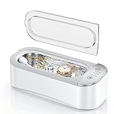 Pulitore Ultrasuoni per la pulizia degli occhiali, 450 ml, con 3 funzioni temporali per occhiali, gioielli e orologi