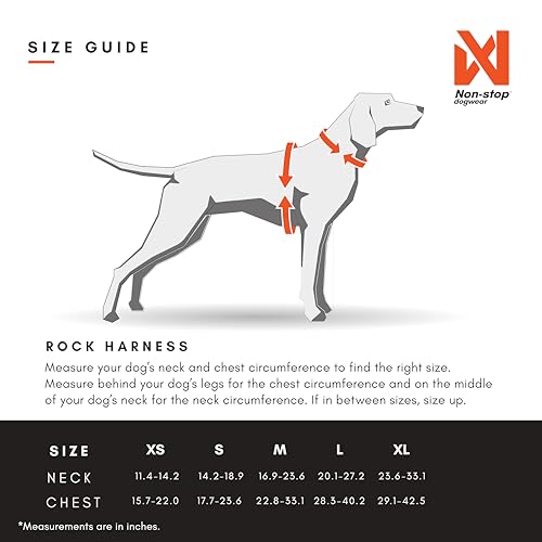 Non-Stop dogwear Rock Harness |130| Führ und Alltagsgeschirr, Größe:L