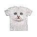 The Mountain Kids Ivory Kitten Face T-Shirt