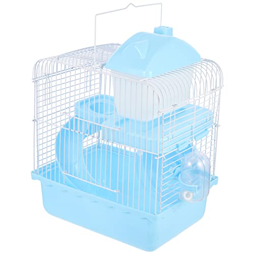 INOOMP ハムスターケージ 犬小屋 ハムスターの生息地の隠れ家 うさぎ カメ hamster toys hamster cage 小さなペットの隠れ家 チンチラのおもちゃ Abs Blue