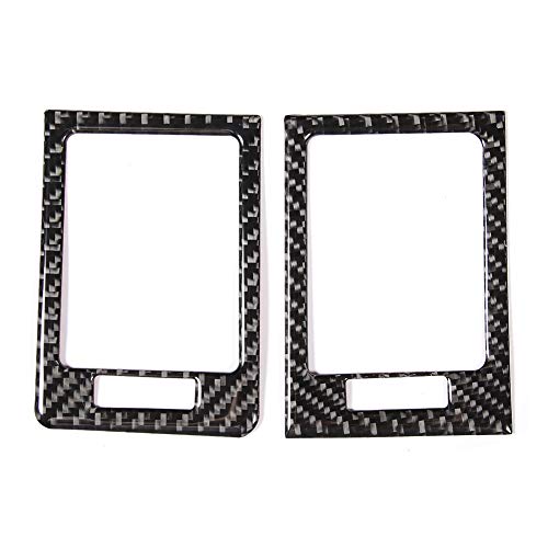 Panel de Control de 2 PC Ventesta Ventilador de ventilación Suave Fibra de Aire de Salida de Fibra de Aire para Mercedes W204 2005 a 2012 Accesorios de automóviles Negros