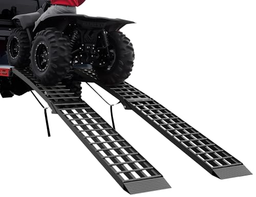 Rampas para motos 7.5ft 3000LBS aluminio plegables 2 piezas