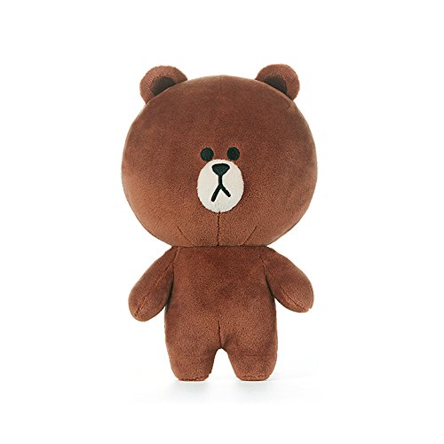 [LINE FRIENDS] STANDINGぬいぐるみ (Mサイズ) ブラウン