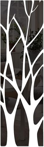 Miniatura 10 de Espejo decorativo de pared para árbol genealógico, arte de pared 3D para bricolaje, acrílico, calcomanías de pared de ramas de árbol, calcomanías
