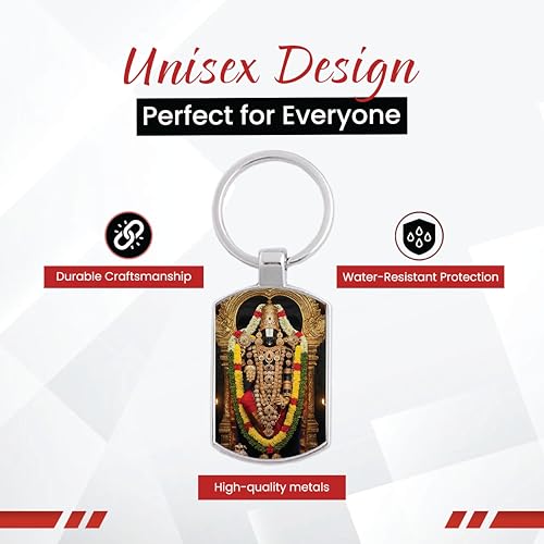 Image of Stylish Metal Keychains with Permanent Glossy Print - Inspirational Quotes & Spiritual Designs - Perfect Key chains for loved ones, Personal Use, Gifts & Return Gifts