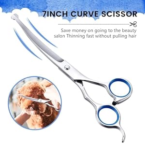 Dog Grooming Scissors, 6-in-1 Professional Dog Grooming Kit, 4CR Stainless Steel Dog Scissors for Grooming, Heavy Duty Grooming Scissors with Safety Round Tips, Pet Grooming Kit for Dogs at Home Dog Grooming Scissors 6 in 1 Professional Dog Grooming Kit 4CR Stainless Steel Dog Scissors for Grooming Heavy Duty Grooming Scissors with Safety Round Tips Pet Grooming Kit for Dogs at Home