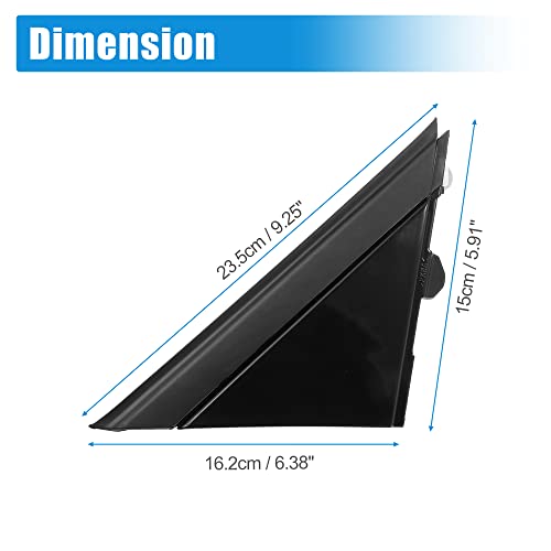 X Autohaux 1 Pair Car Gloss Black Door Mirror Flag Cover For Fiat 500 2012-2019 High Gloss Trim 1Sh17Kx7Aa 1Sh16Kxaa Left Driver Right Passenger Side Door Rearview Mirror Flag Cover #TOP5