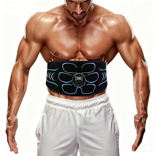 Abs Stimulator Muscle Toner,Fitness Belt,-Fda Cleared,Muscle Stimulatorfor Muscle Conditioning, Ems Muscle Toner,Man And Woman Black
