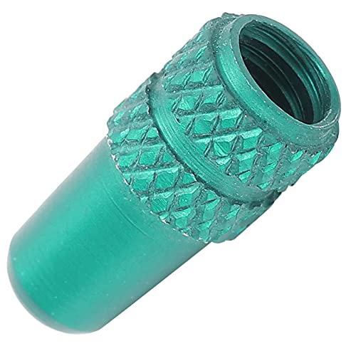 Tapas, 2 piezas Tapas para polvo de ciclismo de aleación de aluminio, diseño profesional práctico y alta fiabilidad Tapas para neumáticos Verde para bicicletas de montaña miniatura 3