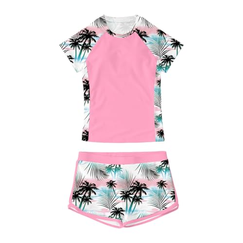 Bikini de dos piezas cómodo para chicas con pantalones cortos de playa